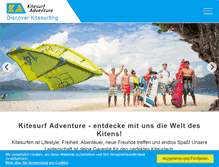 Tablet Screenshot of kitesurf-adventure.de